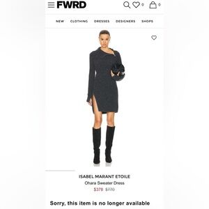 NWT ISABEL MARANT ETOILE Ohara Pullover in Dark Grey FR38